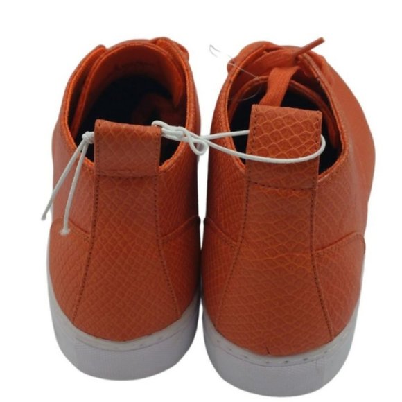 NWOB- Blvckscvle Orange Snakeskin Sneaker Style Shoes Size 9 & 10 - Picture 6 of 7